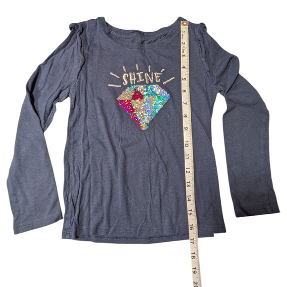 Members Mark-Sequence Color Change-Girls Shirt - Size 6 -"Shine" Well Cared For - Picture 2 of 9